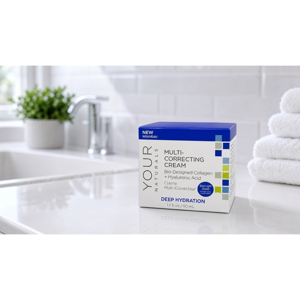 Andalou Naturals Multi-Correcting Cream Deep Hydration Blue Light Shield 1.7oz